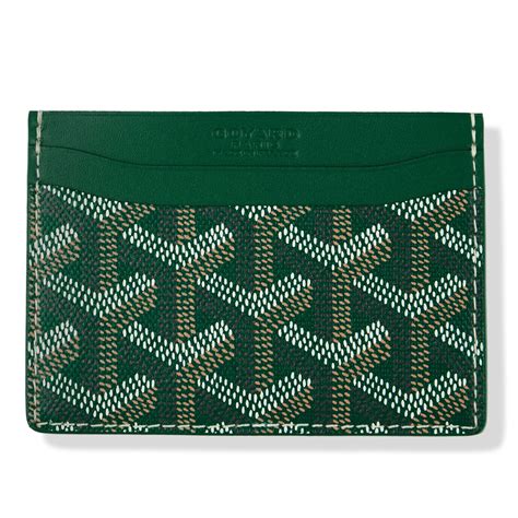 Goyard st sulpice card holder green